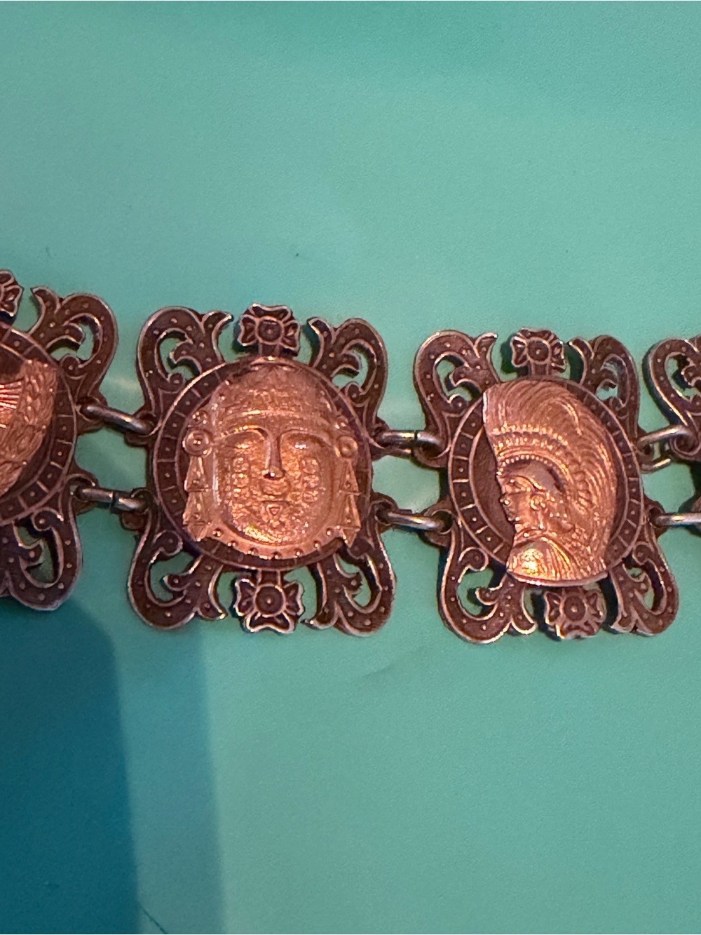 Vintage Mexican Taxco Panel Bracelet - Picture 11 of 12